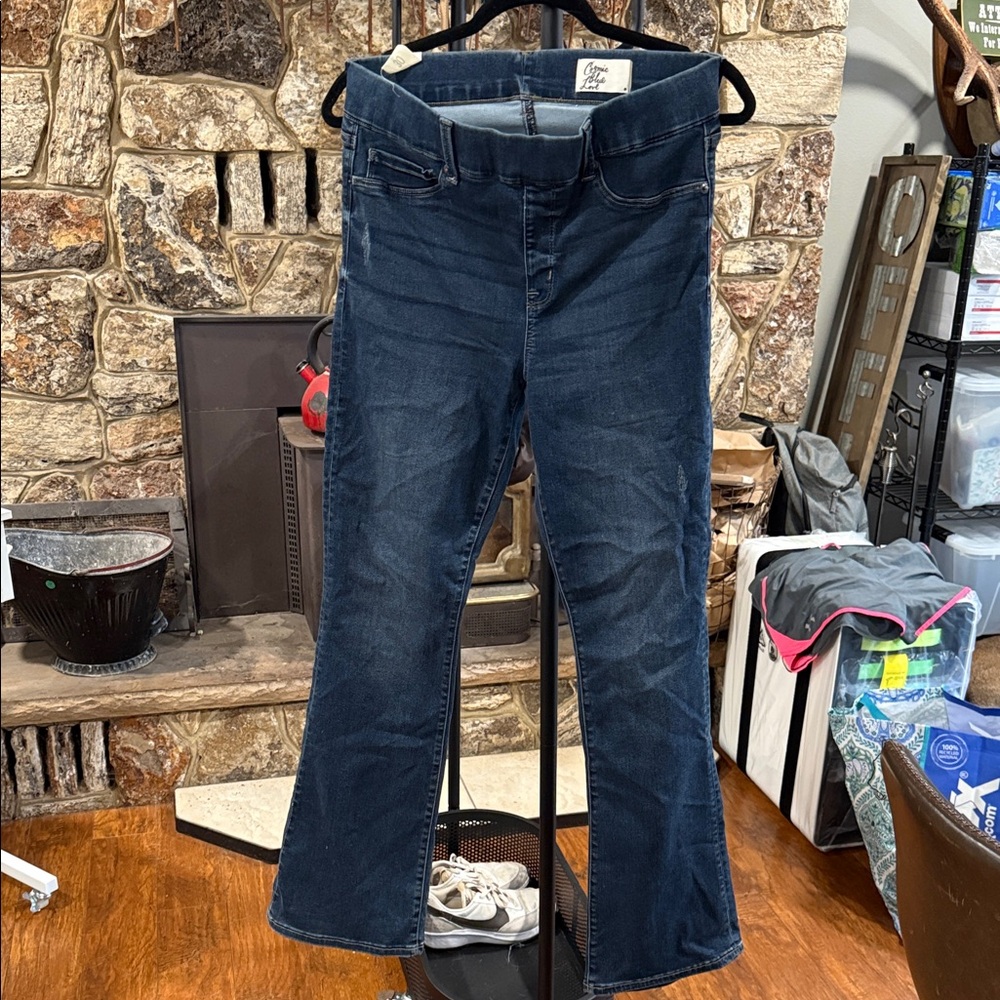 Classic Dark Blue Boot Cut Jeans